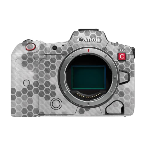 Image of Carbon Fiber Camera Skin Compatible with Canon EOS R5C (2022) - Camo Hexadots - Premium 3M Vinyl Protective Wrap Decal Cover - Easy to Apply | Crafted in the USA by MightySkins