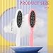 Wig Brush 2 Pcs Wig Brushes for Synthetic Hair Wigs and Human Hair Stainless Steel Wig Wire Detangling Brushes Portable Comb Professional Synthetic Hair Brush Extension Brushes for Women
