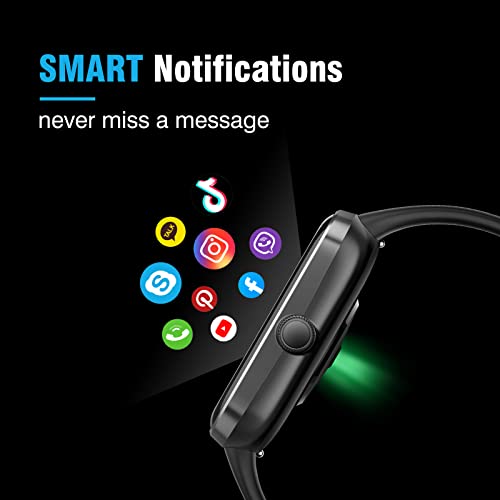 GGZZ Smartwatch voor heren dames, 1,69-inch touchscreen-activiteitentrackers en smartwatches, met bloedzuurstof… - Image 6