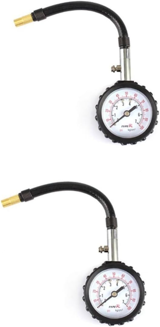 SOLUSTRE 3pcs Accurate Car Tyre Pressure Gauge Auto Vehicle Car Tire Gauge Kit Tyre for Trucks Motorcycles Bikes