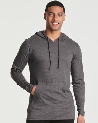 Real Essentials 3 Pack: Men's Cotton Lightweight Casual Pullover Drawstring Hoodie With Pocket (Available In Big & Tall)2