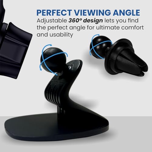 Image of Elfora 2 in 1 360 Rotating Magnetic Phone Holder for Car | Strong Magnet Phone Mount for Dashboard and AC Vent | Portable Hands Free Universal Stand for iPhones & Android Phones