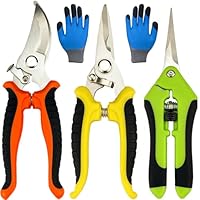 4 Pack Garden Shears with Gardening gloves only .97: eDeal Info