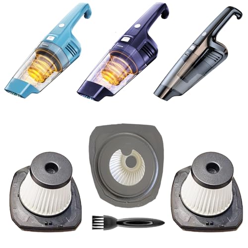 3 pack Hepa Filters Replacement Compatible with TROIZO VC005 Car Vacuum, Handheld Vacuum Filters Works with TROIZO Vac, Washable Hepa Filters for Installing on TROIZO Cordless Vacuum.