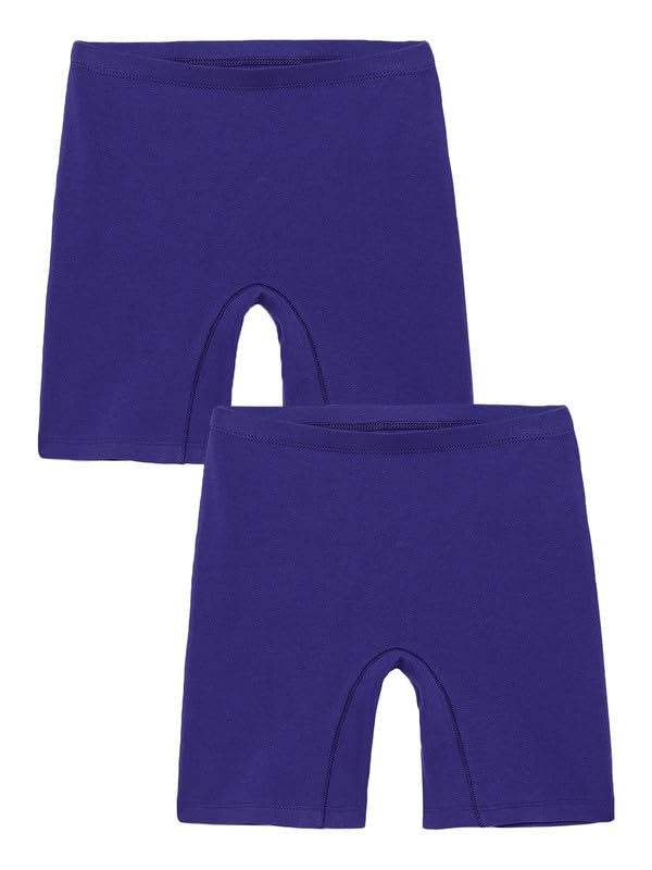 Image of mackly Girls Inner Shorts (Pack of 2) | 2-in-1 Seamless Panty Shorts with Gusset | Soft Breathable Base Layer for Dresses, Skirts