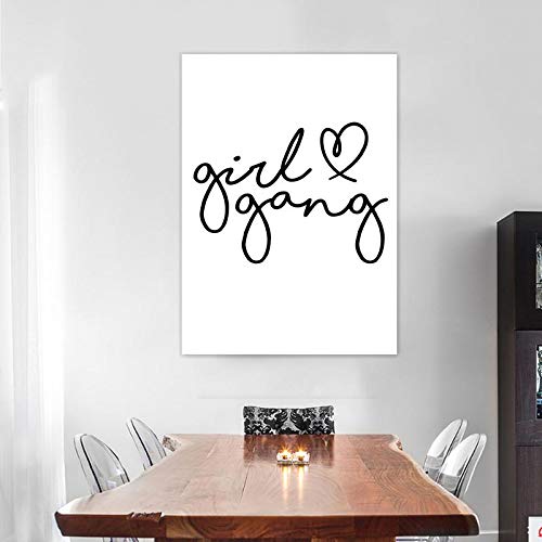 The Art Bundle Vinyl Girl Gang Wall Door Sticker, 24 x 36 Inches