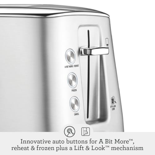 Sage - Toast Select Luxe - Compact 2-Slice Toaster - 6 Preset Settings, 1000 W, Variable Browning Level, LED Countdown Indicator - White, Brown, Grain, Fruit, Rye, Crumpet - Black Stainless Steel - Image 6