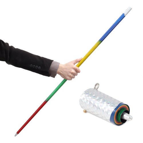 Canne apparition métal multicolore idéale pour animer les fêtes