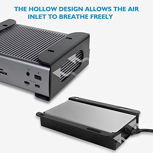 Under Desk Holder for Thunderbolt 4 Dock/Thunderbolt 3 Dock and Power Cable, Under Desk Iron Storage Rack for TS4 / TS3 Plus, No Drill, Easy Install with All Hardware Included - Cosy Home Interiors Under Desk Holder for Thunderbolt 4 Dock/Thunderbolt 3 Dock and Power Cable, Under Desk Iron Storage Rack for TS4 / TS3 Plus, No Drill, Easy Install with All Hardware Included - Image 6