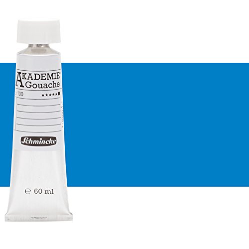Schmincke – AKADEMIE® Gouache - feine Künstler-Gouache, Primär Cyan - 60 ml
