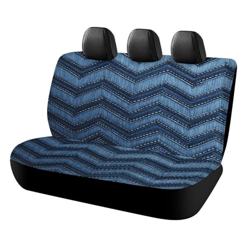 Funda para asiento trasero de coche en mezclilla azul degradado