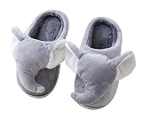 ixiton Adult Unisex Winter Warm Cartoon Animal Slippers,Cozy Memory Foam Animal-Shaped Slippers,Cart