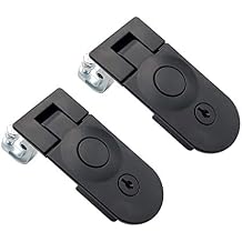 RV Compartment Lock Trigger Latch Baggage Door Latch, with Key, Flat Bracket, Long Grip arm - Adjustable Grip Range 1.77"-2.25"45-57mm 2 Pack