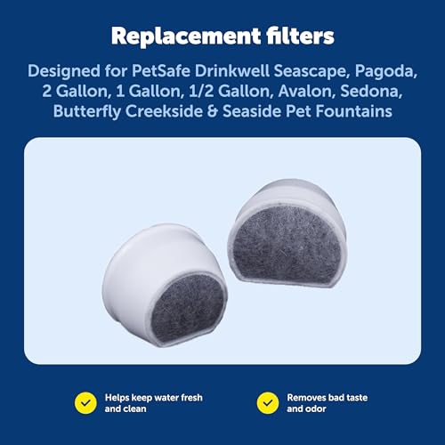 Image of PetSafe Drinkwell Pet Fountain Replacement Carbon Filters, (Pack of 48)