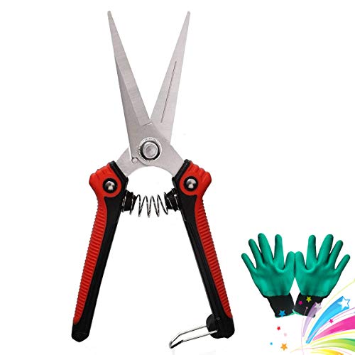 Pruning Shears, Garden Cutter Clippers, Stainless Steel Multi-Purpose Hand Pruner Scissors for Garden Harvesting Fruits Vegetables, Trimming Flowers