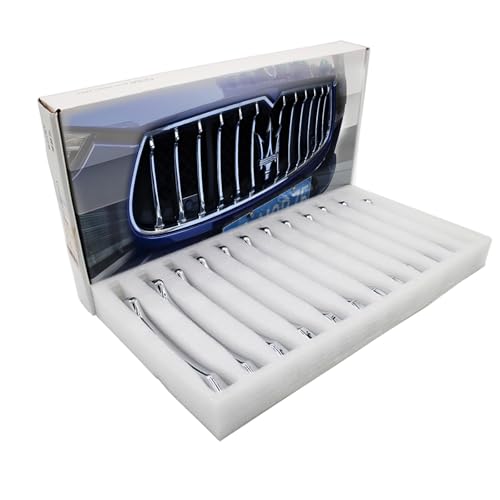 Parrilla cromada para Maserati Ghibli de 2013 a 2017, rejilla frontal decorativa de 12 piezas