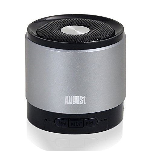 August MS425 - Altavoz Bluetooth Portátil Inalámbrico, gris