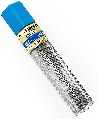 Pentel Super Polymer Refill Replacement Spare Leads for Automatic & Mechanical Pencils (Pack of 6, 0.7mm HB) image 4