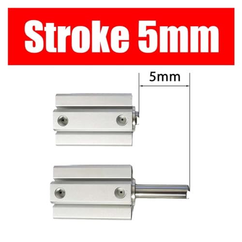 Cilindro SDA16 compacto de doble efecto con carrera de 5mm 3