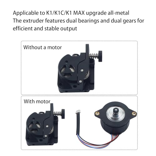 Extrudeuse double engrenage pour corriger la sous-extrusion K1C K1Max