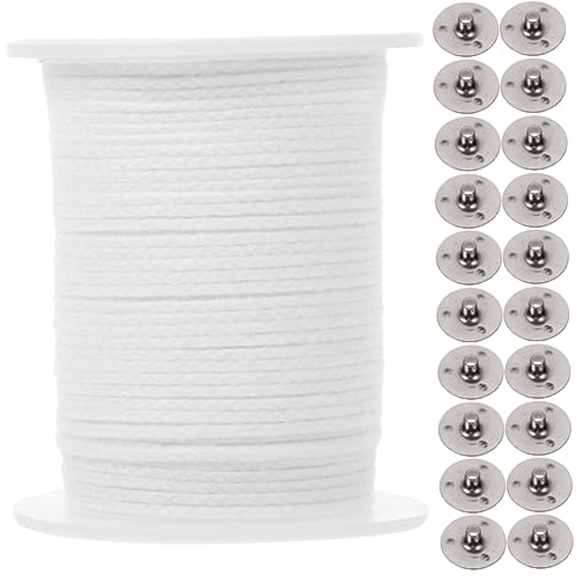 Premium Cotton Candle Wicks with Bases for DIY Candle Making