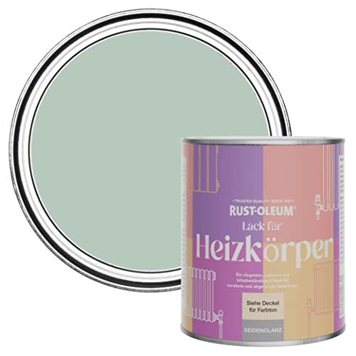 Rust-Oleum, hellgrün Heizkörperfarbe, hitzebeständig, geruchsarm in Seidenglanz Finish - Pastellgrün 750ML