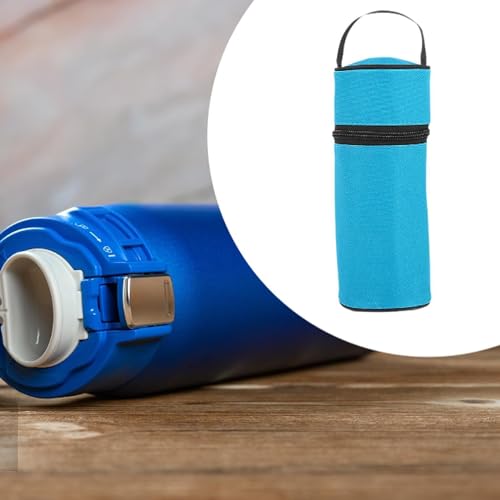 blloocod Sac de Transport de Bouteille d'eau Isotherme, Porte-Bouteille d'eau rembourré, Sac Isotherme pour Voyage et Sport- Bleu Clair – vue 6