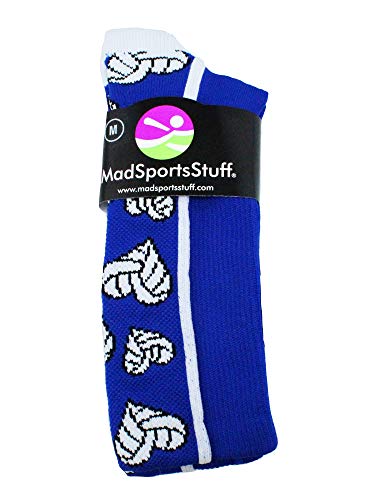 MadSportsStuff Crazy Love Volleyball Hearts Crew Socks2
