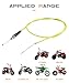 SCUARI 50Inch Throttle Cable,Car Accessories Durable Mini Bike Throttle Cable Replacement,Suitable for CT200U Mini Baja MB165 196cc 5.5hp MB200 200cc 6.5hp Pit Bike Heat Warrior MOTOVOX MBX10 (Yellow)