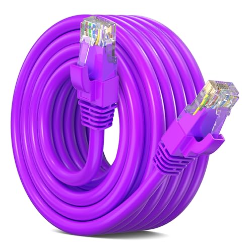 Câble Ethernet CAT6 7,6 m réseau LAN internet extérieur étanche violet