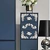 Peacoblue Rub on Transfer Decal Sticker for Furniture Craft Decor 6"x12" Vintage Off-White Floral Corner, 4Pcs Waterproof UV DTF Transfer for Drawer Dresser Glass Porcelain Wood Plastic Window #5