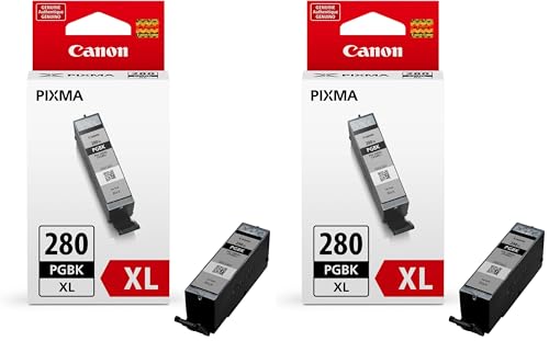 Image of Canon PGI-280XL PGBK Compatible to TR7520,TR8520,TR8620,TS6120,TS6220,TS6320,TS702,TS8120,TS8220,TS8320,TS9120,TS9520 Printers (Pack of 2)
