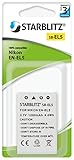Compatibile EN-EL5 Starblitz-EL5 SB-Batteria ricaricabile per Nikon EN-EL5, colore: nero