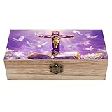 Format compact pour un placement facile : Mesurant environ 20 x 6 x 9,5 cm, cette boîte à bijoux en bois fabriquée à la main se pose facilement sur les bureaux, les étagères, les tiroirs, les comptoirs, les tables de chevet ou les coiffeuses sans prendre beaucoup de place.