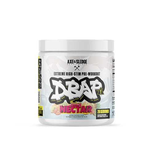 Image of DBAP Extreme High Stim Pre-Workout Powder | 400mg Caffeine | Beta Alanine, Betaine Anhydrous, Electrolytes & Focus | High Stimulant Pre Workout Supplement | 20 Servings,Juicy Nectar