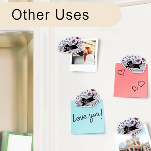 Image of Funny Black Cat Needle Minder, Needle Minder Magnet, Magnetic Needle Nanny Needlework Accessories