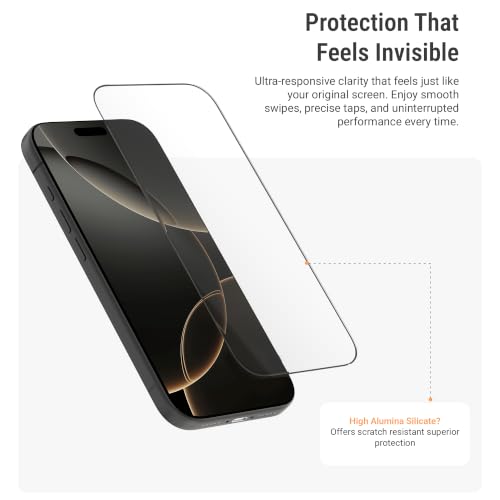 Image of DailyObjects ZeroBubble QwikInstall Screen Protector with Applicator Tray | Compatible with iPhone 17
