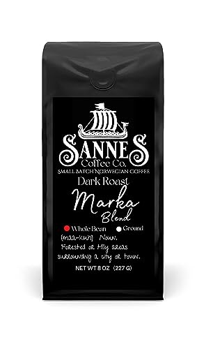 Café en grano Sannes Coffee Norwegian Dark Roast 8 oz miniatura 1