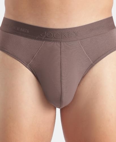 Image of Jockey IC24 Men Tencel Micro Modal Cotton Elastane Stretch Solid Brief with Natural StayFresh Properties
