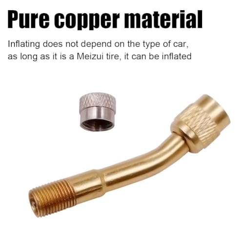 KITPIPI Extensão de válvula de pneu, 45 90 135 adaptador de extensão de haste de válvula de pneu de