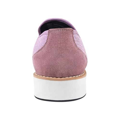 Image of LIBERTYZENO Mens Tuxedo Canvas Textile and Suede Leather Noble Loafers and Slip On Wedding Party Shoes for Easter Gift