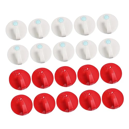 Tofficu 20Piezas Adhesivos Para Pared Sin Perforación Color Almacenamiento Para Sombreros Multifuncionales