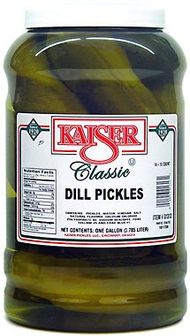 Kaiser Dill Pickles Gallon 14-16 Ct Jar