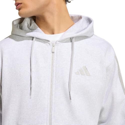 Image of adidas Mens Essentials 3-Stripes Fleece Hoodie Casual Outerwear Casual - Green
