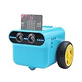 ELECFREAKS microbit TPbot Coding Starter Kit with 2 Modes, Makecode Project for microbit Beginer, BBC Micro:bit DIY Programmable Car with Wiki Tutorial(Without Micro:bit)