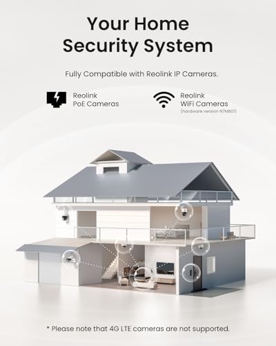Image of REOLINK 8CH Network Video Recorder for Home Security Camera System, 24 /7 Recording(HDD Not Included), Only Work with 16MP /12MP /4K /8MP /5MP /4MP REOLINK PoE IP Camera, RLN8-410