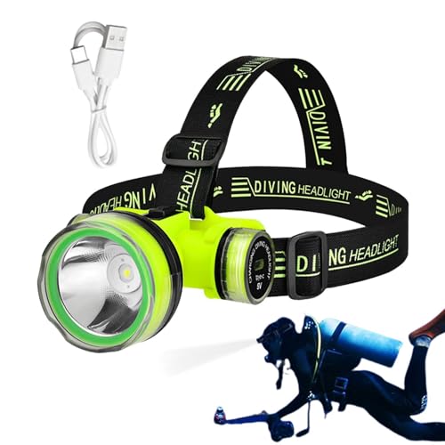 Linterna LED subacuática recargable para buceo y camping 7