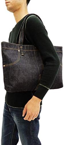 Amazon 桃太郎ジーンズ B 11 S 出陣デニムバッグ メンズ トートバッグ 鞄 フリーサイズ Momotaro Jeans 桃太郎ジーンズ トートバッグ