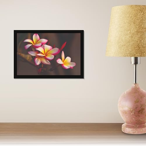 Image of Mad Masters Flower Nature Beauty Painting Aesthetic Hanging Photo Frame Decorative Item Home Decoration and Wall Decor for Living Room and Bedroom (MM 2835, 8x12 Inch, Canvas, With Plexi Glass)