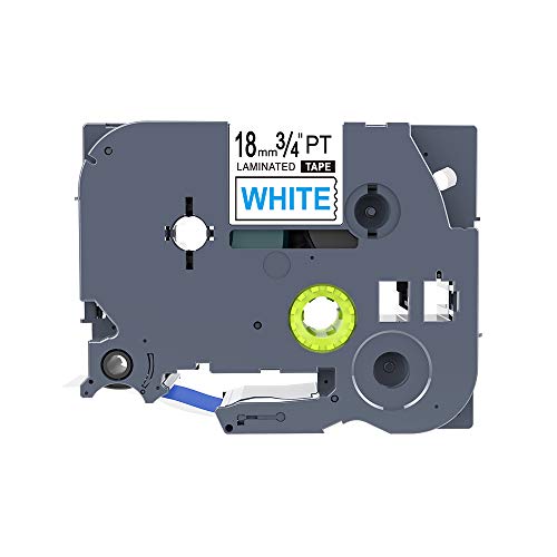 IDIK Brother Compatible TZ243 P-Touch 3/4" 18mm 8m Blue on White Tape TZ-243